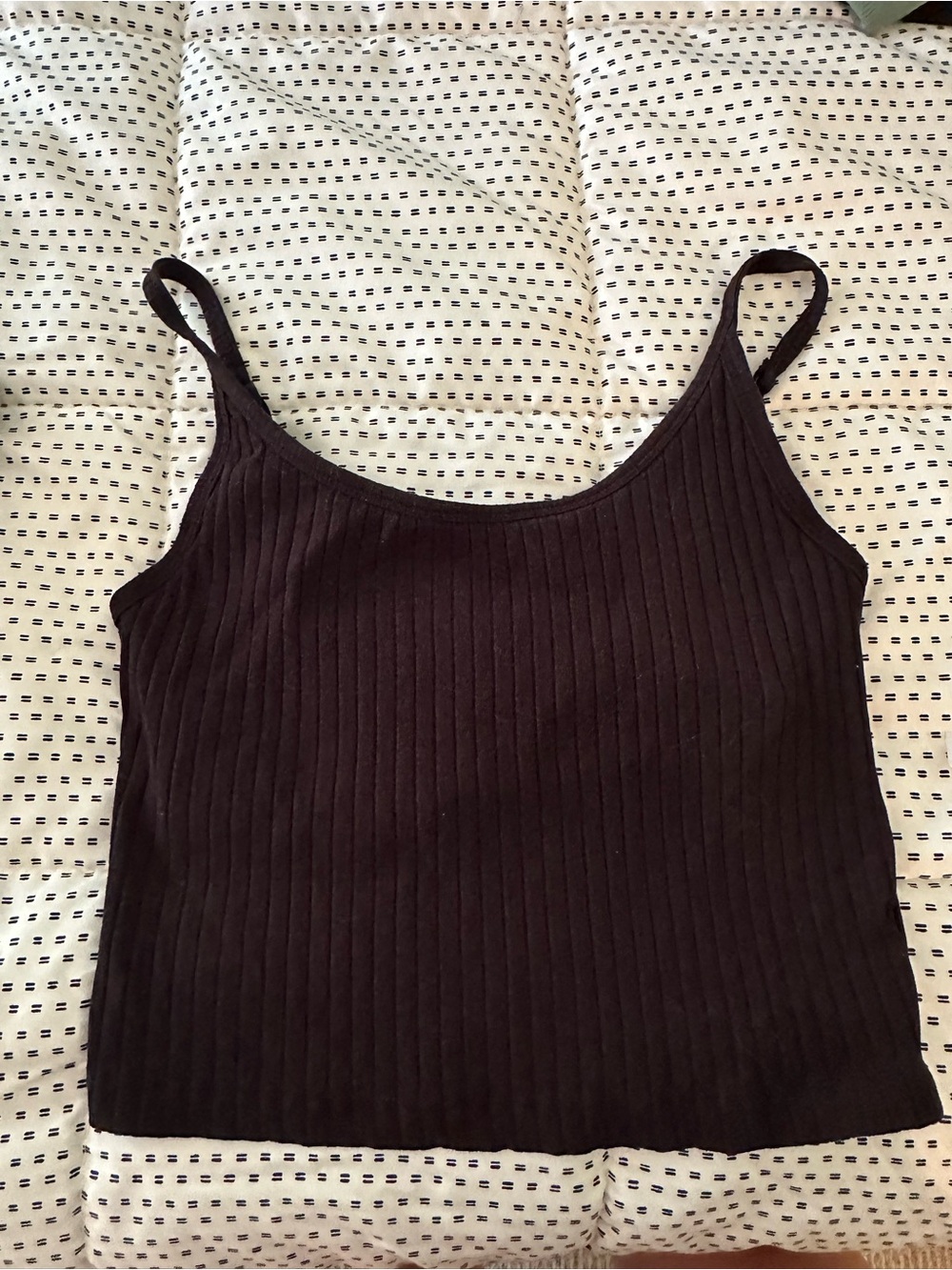 Old Navy Black Ribbed Spaghetti-Strap Camisole